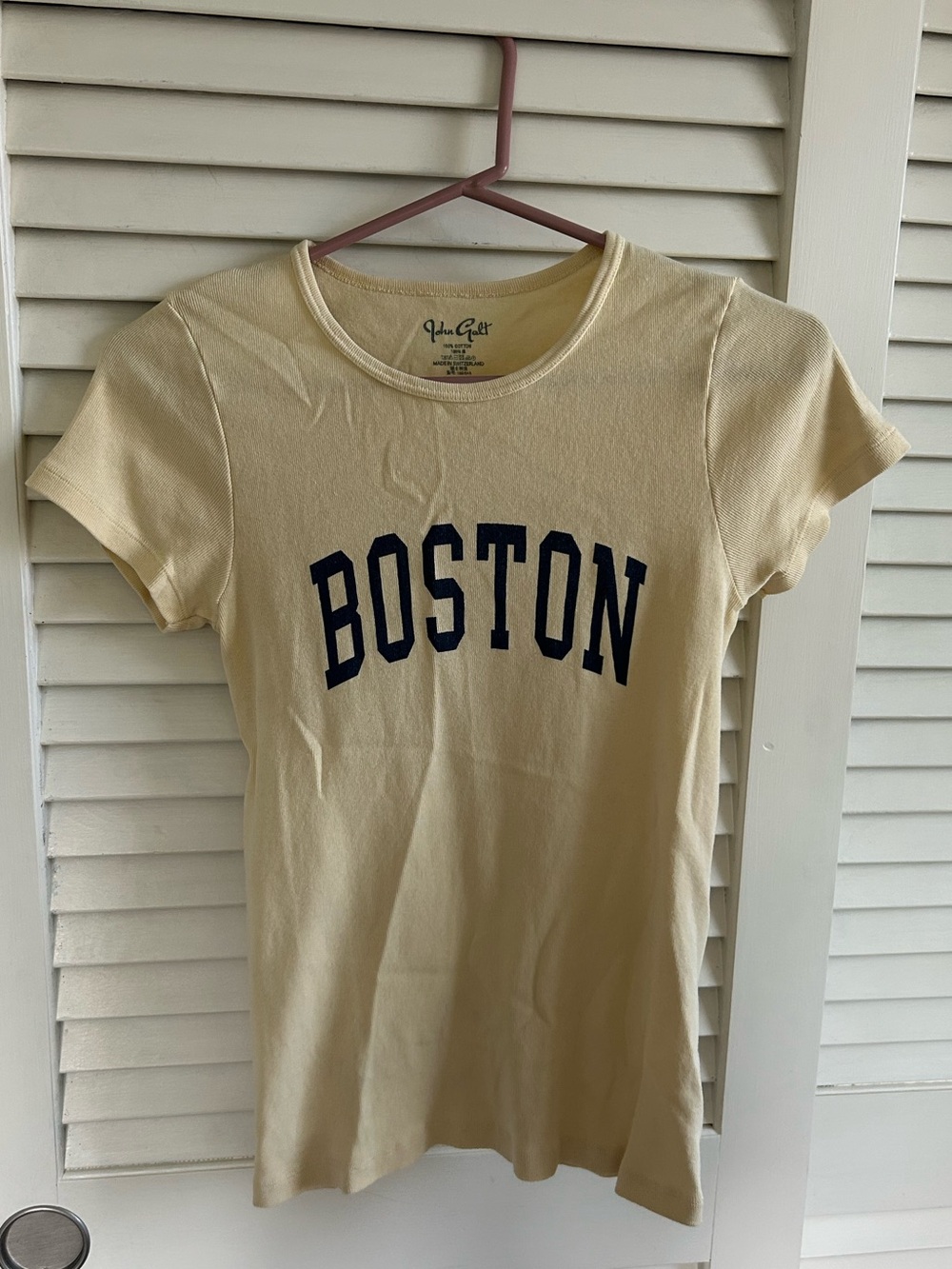 yellow boston tee